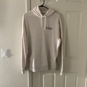 Aloha cream hoodie